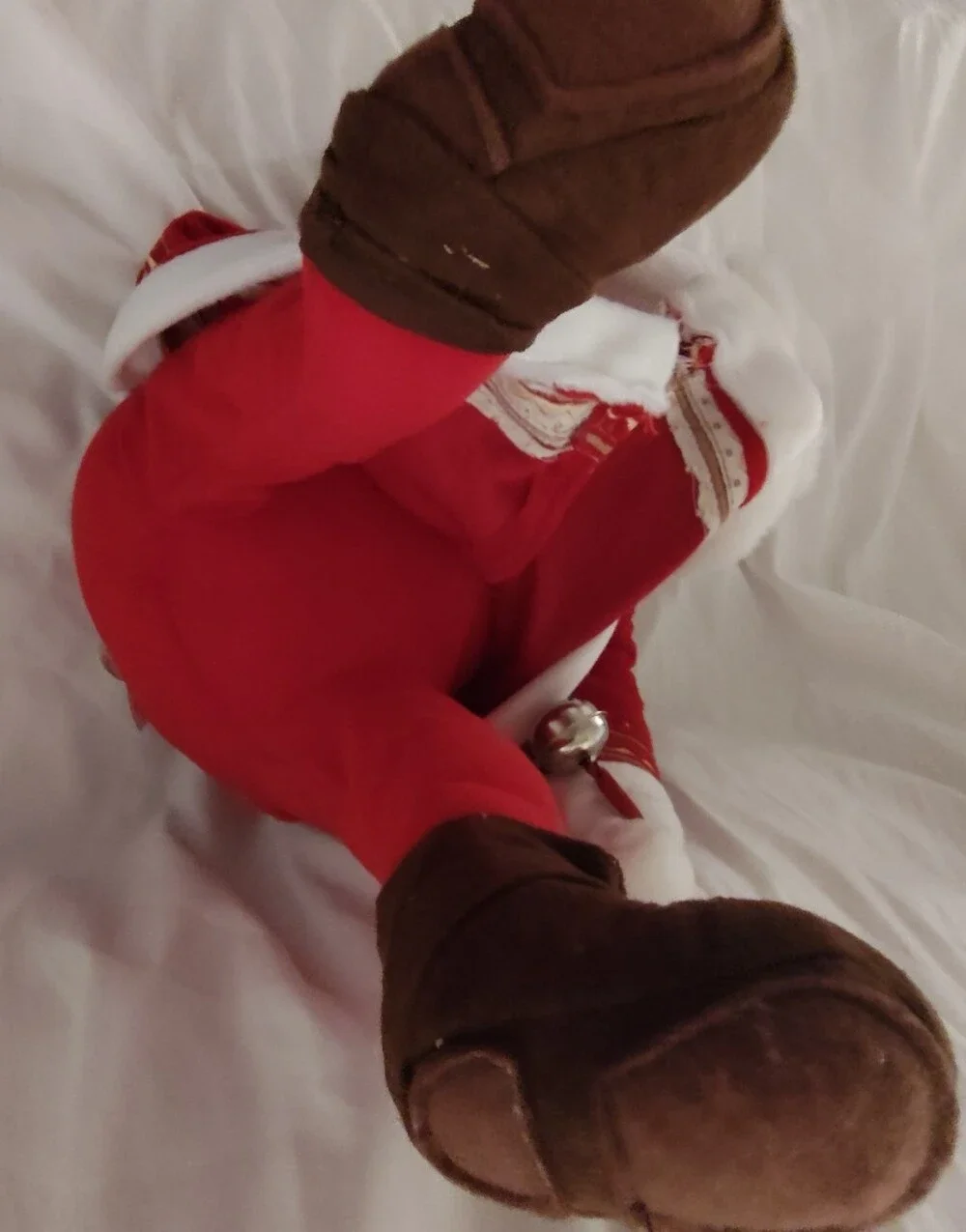 Vintage Hallmark Polar Express Talking Santa Plush Christmas Decor Tested Works